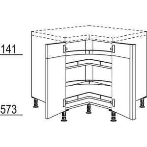 Nobilia Eckschrank UETK80 21289