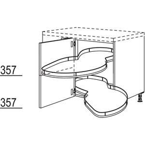 Nobilia Eckschrank mit Schwenkauszug UEVA100-60 33192