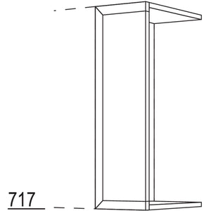 nobilia elements Wandschrank Passleiste WPD20-1 Frontpassstück in Frontmaterial