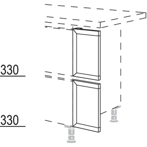 Nobilia Frontpassstück in geteilter Optik NUPDT20 52116