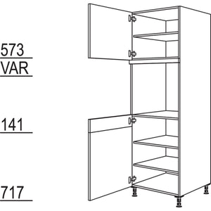 Nobilia Geräte-Umbau Backofen GDO-2 35428