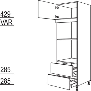 Nobilia Geraete-Umbau Backofen und Dampfgarer - Kompaktgeraet GDKO2A-3 43509