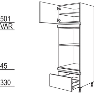 Nobilia Geräte-Umbau Backofen und Dampfgarer - Kompaktgerät NGODKA-2 35554