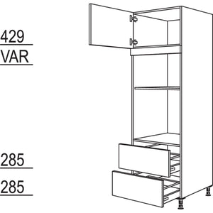 Nobilia Geräte-Umbau Backofen und Mikrowelle GMO2A-2 35503