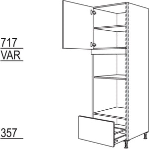 Nobilia Geräte-Umbau Backofen und Mikrowelle NGSMOA-3 53586