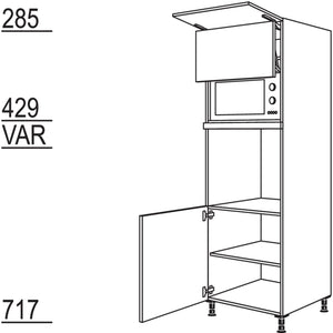 Nobilia Geräte-Umbau Backofen und Mikrowelle mit Lifttür GDLO-2 34534