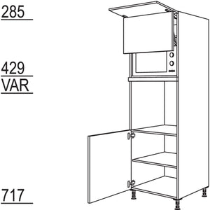 Nobilia Geraete-Umbau Backofen und Mikrowelle mit Lifttuer GDLO-2 34534