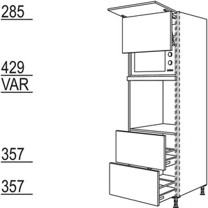 Nobilia Geraete-Umbau Backofen und Mikrowelle mit Lifttuer NGSLO2A-2 36596