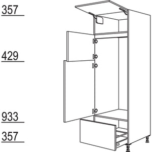 Nobilia Geräte-Umbau Kühl- Gefrierautomat GD123GA-2 34665