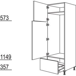 Nobilia Geräte-Umbau Kühl- Gefrierautomat GD145A-2 35671