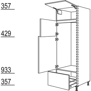 Nobilia Geräte-Umbau Kühl- Gefrierautomat NGS123GA-2 31957