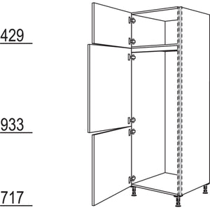 Nobilia Geräte-Umbau Kühl- Gefrierautomat NGS145-2 31959