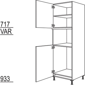 Nobilia Geräte-Umbau Kühlautomat und Mikrowelle -  Dampfgarer - Kompaktgerät G88MDK-3 44629