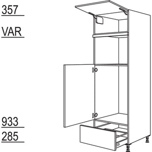 Nobilia Geräte-Umbau Kühlautomat und Mikrowelle - Dampfgarer - Kompaktgerät G88MDKA-2 37630