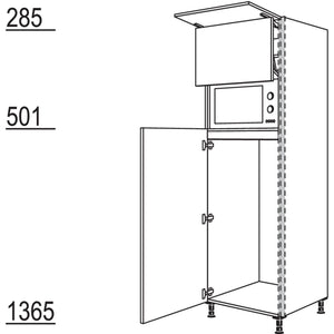 Nobilia Geräte-Umbau Kühlautomat und Mikrowelle mit Lifttür NGS123L-2X 45985