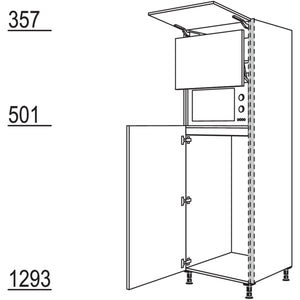 Nobilia Geräte-Umbau Kühlautomat und Mikrowelle mit Lifttür NGS123L-3 53955