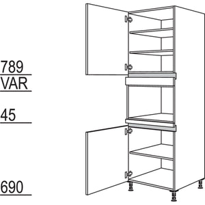 Nobilia Geräte-Umbau Mikrowelle NGM-2 35541