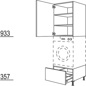 Nobilia Geräte-Umbau Waschmaschine - Wäschetrockner GWST60-3 45619