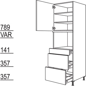 Nobilia Geräte-Umbau für Dampfgarer - Kompaktgerät GDDKS2A-3 43522