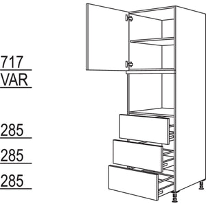 Nobilia Geräte-Umbau für Dampfgarer - Kompaktgerät GDK3A-2 35523