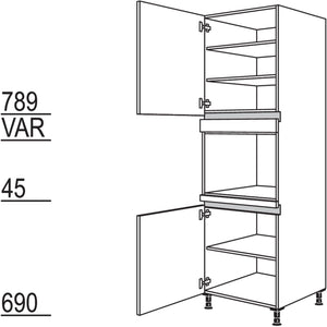 Nobilia Geräte-Umbau für Dampfgarer - Kompaktgerät NGDK-3 45555