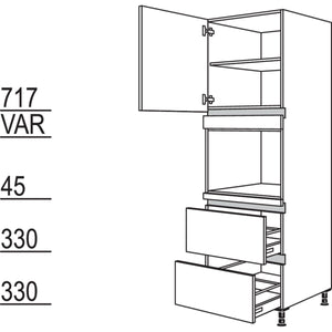 Nobilia Geräte-Umbau für Dampfgarer - Kompaktgerät NGDK2A-2 35559