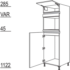 Nobilia Geraete-Umbau fuer Kuehlautomat und Dampfgarer - Kompaktgeraet NG103DK-2 34686