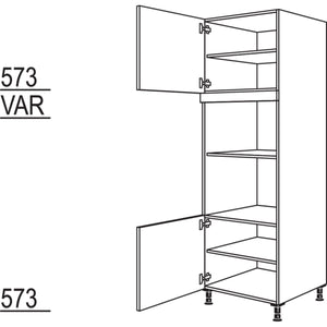 Nobilia Geräte-Umbau für Mikrowelle und Dampfgarer - Kompaktgerät GMDK-2 35512