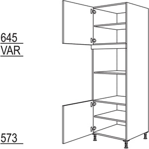 Nobilia Geraete-Umbau fuer Mikrowelle und Dampfgarer - Kompaktgeraet GMDK-3 43512