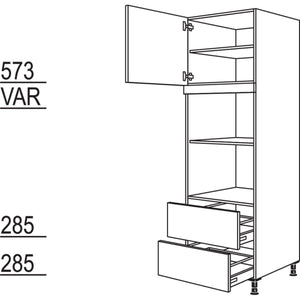 Nobilia Geräte-Umbau für Mikrowelle und Dampfgarer - Kompaktgerät GMDK2A-2 35514