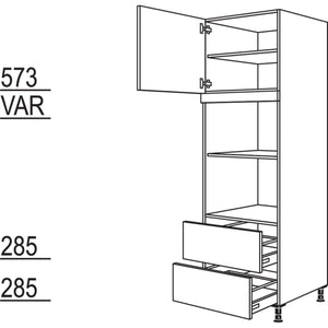 Nobilia Geraete-Umbau fuer Mikrowelle und Dampfgarer - Kompaktgeraet GMDK2A-2 35514