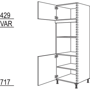 Nobilia Geräte-Umbau für Mikrowelle und Dampfgarer - Kompaktgerät NGSMDK-2 36592