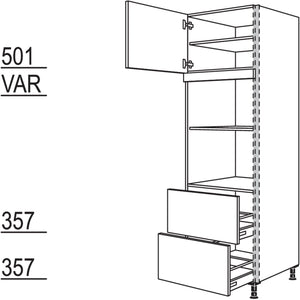 Nobilia Geräte-Umbau für Mikrowelle und Dampfgarer - Kompaktgerät NGSMDK2A-3 53593