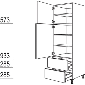 Nobilia Geschirr-- Vorratsschrank H2A30-2 35017