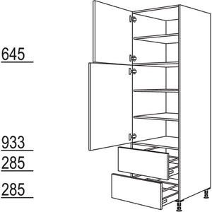 Nobilia Geschirr-- Vorratsschrank H2A30-3 43017