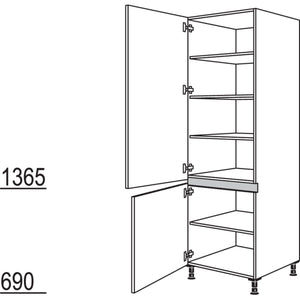 Nobilia Geschirr-- Vorratsschrank NH30-2 36113