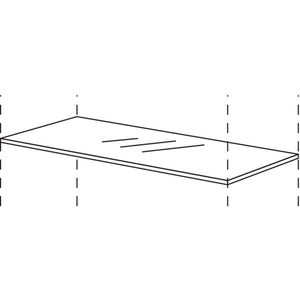 Nobilia Glas-Einlegeboden fuer Wandschraenke mit Faltlifttueren oder EBG-WFLS60 29166