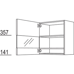 Nobilia Glas-Wandschrank Boulevard WGB50-1 35438