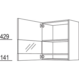 Nobilia Glas-Wandschrank Boulevard WGB60-2 45439