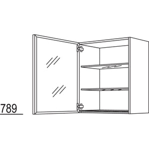 Nobilia Glas-Wandschrank Flat WF45-2 43484