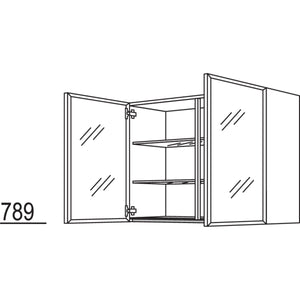 Nobilia Glas-Wandschrank Flat WF90-2 43489