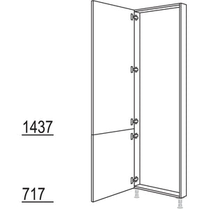 Nobilia Hochschrank-Rahmenteil HRTD40-3 41444