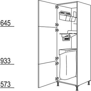 Nobilia Hochschrank mit Ordnungssystem Laundry-Area HOS60-3 43040