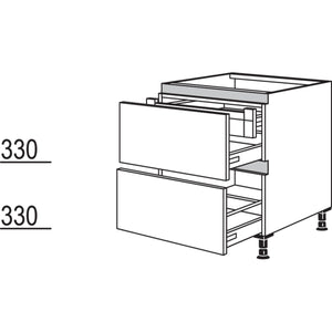 Nobilia Kochstellenschrank NKI2A120 52367