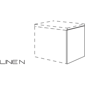 Nobilia LINE N-Abschlusswange für Badezimmer-Unterschrank in Korpushöhe NBUW10-55 10788