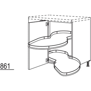 Nobilia Maxi-Eckschrank mit Schwenkauszug UEDSA100-60-M 41192