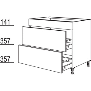 Nobilia Maxi-Spülen-Auszugschrank SPU2A60-M 40251