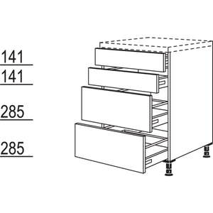 Nobilia Maxi-Unterschrank U2S2A45-M 21423