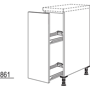 Nobilia Maxi-Unterschrank mit Apothekerauszug Junior UAJD30-M 40129