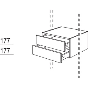 Nobilia Schubkastenschrank U2SRS80-36 36958